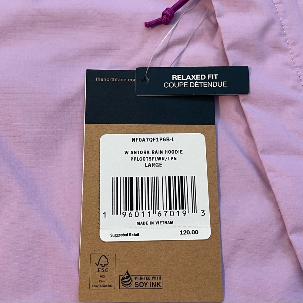 The North Face Women’s Antora Rain Hoodie “Purple Cactus Flower/Lupine” - Picture 8 of 8